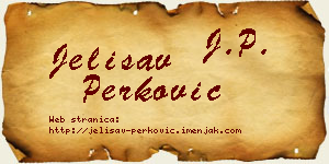 Jelisav Perković vizit kartica